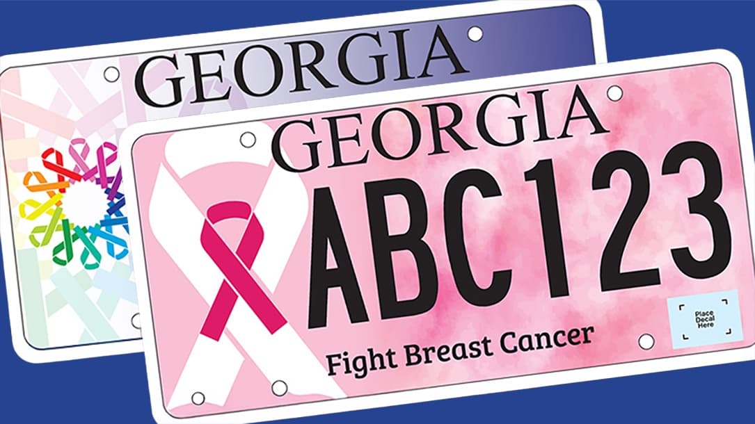 Georgia’s cancer license plates